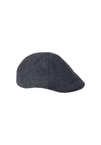 camel active - Flat Cap aus Wollmix - Dunkelgrau