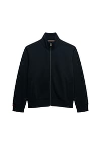 Superdry. - Herren Sweatjacke - Essential Logo Track Top, Stehkragen, Logo - Dunkelblau