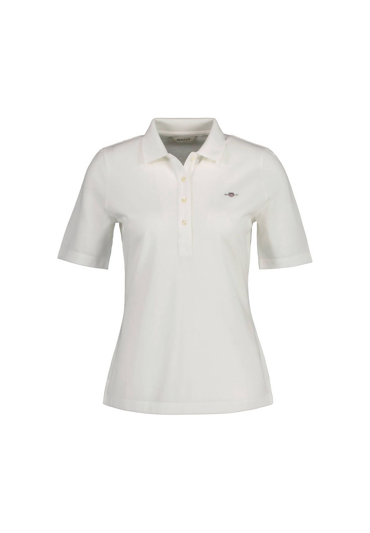 GANT Damen Poloshirt - SLIM SHIELD PIQUE POLO, Halbarm, Knopfleiste, Logo,  uni | GALERIA