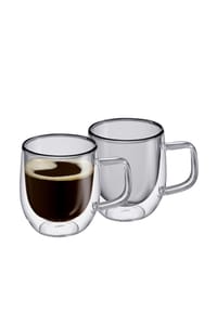 cilio Kaffee-Glas-Set, 2-teilig - VENETO - GRAU