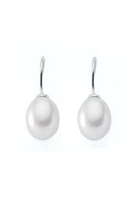 Adelia's - Damen Silber Schmuck 925 Silber Ohrringe  Ohrhänger mit Süßwasser Zuchtperle - silber