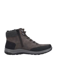 rieker - Schnürstiefeletten, Kunstleder, gefüttert, für Herren - SCHWARZ/MORO/GRA