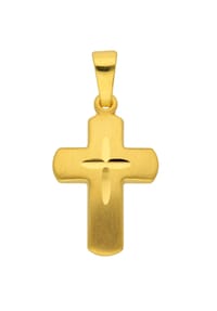 Adelia's - Damen Gold Schmuck 333 Gold Kreuz Anhänger - gold