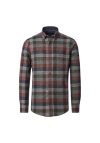 CASAMODA - Freizeithemd, Comfort-Fit, Button-Down-Kragen, für Herren - 43 BLAU/ROT