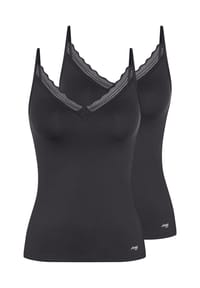 sloggi - Spaghetti Top 2er Pack Go Blush - Cameo brown