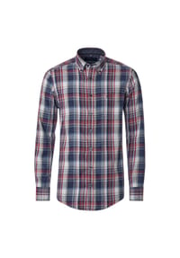 CASAMODA - Herren Freizeithemd kariert Comfort Fit - 100 100 BLAU