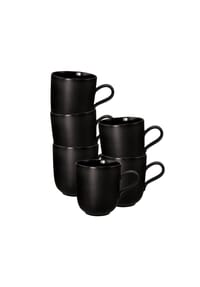 Seltmann Weiden Kaffeebecher Liberty Velvet Black 400 ml 6er Set schwarz - LIBERTY VELVET BLACK - schwarz