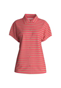 CALIDA - Schlafanzug-Oberteil LOUNGE STRIPE, Knopfleiste, für Damen - 905 TIMELESS TAUPE