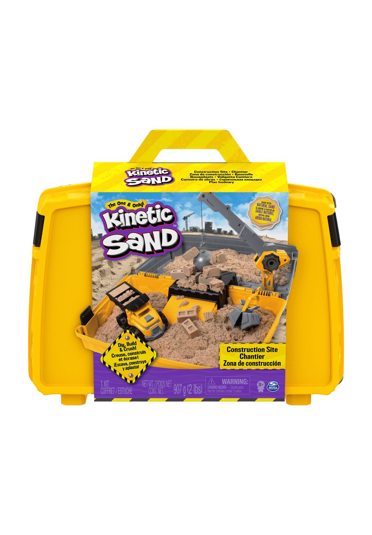 Kinetic-Sand-Spielzeug Grabe und zerstöre die Baustelle Koffer für Kinder a - Image 9