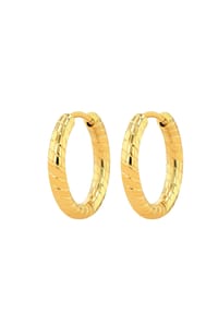 Adelia's - Adelia's Damen Creolen aus Edelstahl - gold