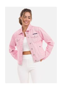 CIPO & BAXX® - Jeansjacke mit stylischen auffälligen Elementen, WJ211 - BEIGE