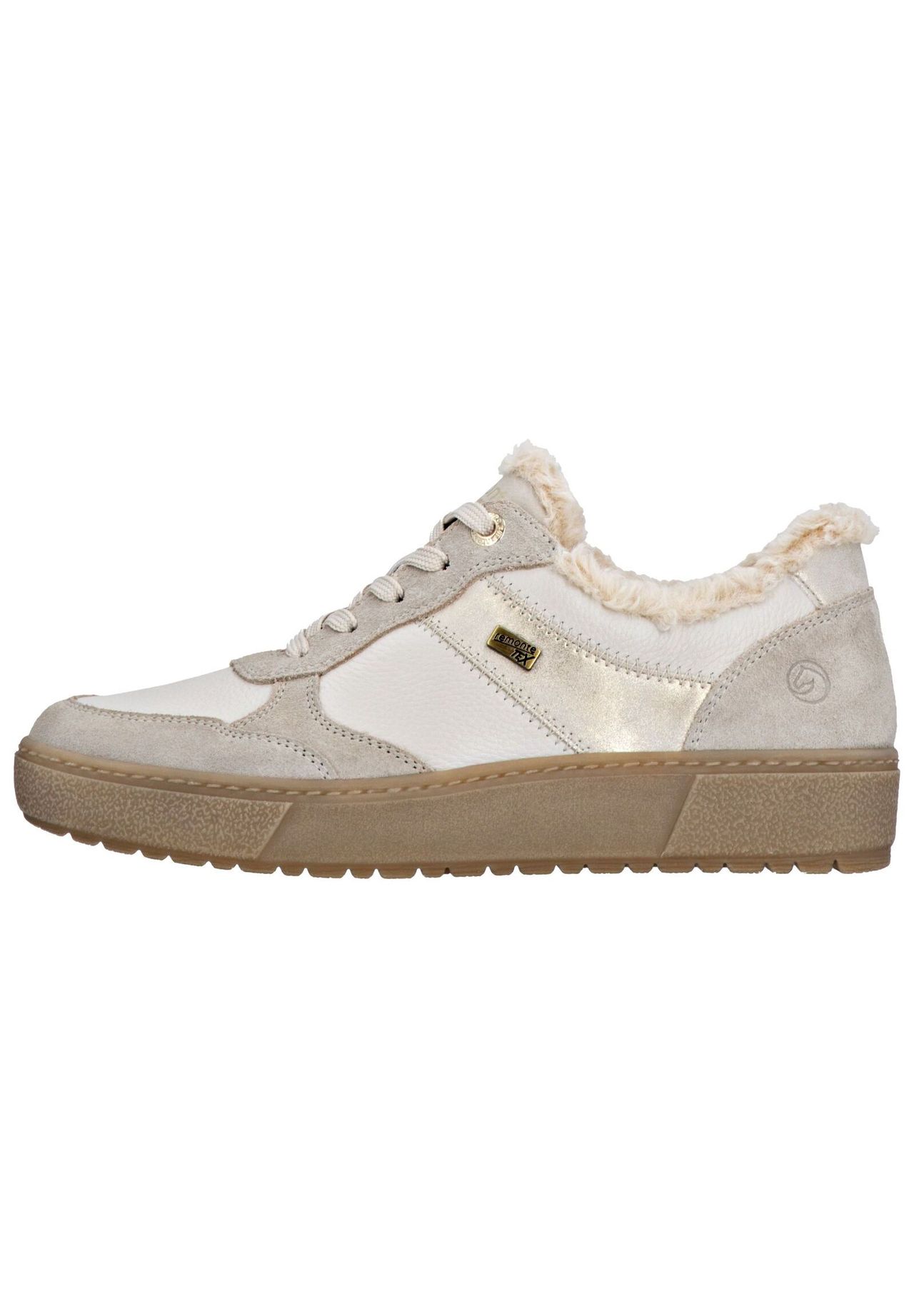 Remonte® Glattleder Sneaker, Beige, 39