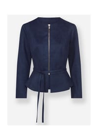 heine - Lederimitat-Blazer - marine