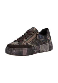 rieker - Lederimitat/Textil Sneaker - Schwarz Kombi