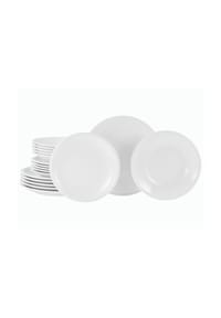 CreaTable - Milano Weiss, Tellerset 18-tlg - Weiss