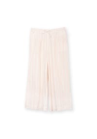 KITE - Damen Gillingham Weite Gewebte Hose Special Stripe Bio-Baumwolle - weiß
