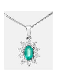 Diamant L'eternel - Kette mit Anhänger, mit 18.0 ct Diamant, 750 Weißgold - white gold
