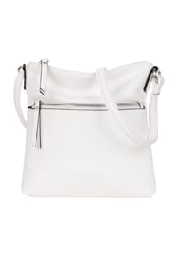 Emily & Noah - EMMA Umhängetasche, Kunstleder, Reißverschlussfach, uni, für Damen - 300 WHITE