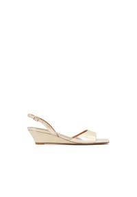 Kazar - Goldene Sandalen mit niedrigem Absatz aus Naturleder - Gold