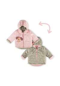 sigikid® - Wendejacke wattiert Petit Croissant ,  für Babys - rosa/grün