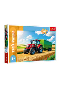 Trefl - Puzzle Trecker mit Anhänger, Kinderpuzzle, Kinder, 100 Teile, 48 x 34 cm - 