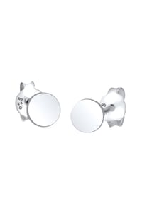 elli. - Ohrringe Kreis Geo Trend Basic 925 Sterling Silber - Hellblau