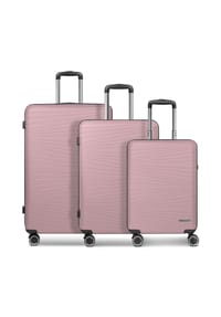 FRANKY Dallas 3.0 - Dallas 3.0 4 Rollen Kofferset 3-teilig mit Dehnfalte - black