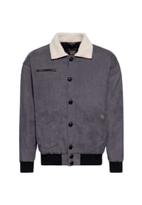 KING KEROSIN - Cordjacke im Vintage-Style - grau