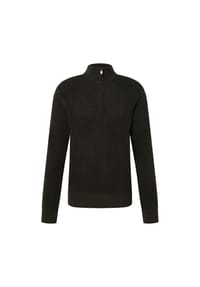 JOOP! - Herren Strickpullover - Honrio, Grobstrick, Troyer-Kragen, Baumwolle - Dunkelgrün