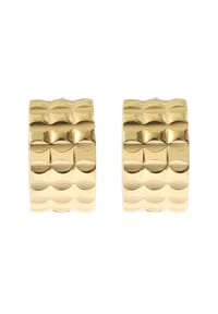 Adelia's Modern Essentials - Ohrringe – Klappcreole aus Edelstahl - gold