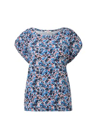 s.Oliver - T-Shirt, Baumwolle, für Damen - 59A1  BLUE