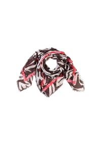 camel active - Schal mit Allover Print - Braun
