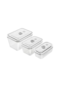 ZWILLING Vakuum-Box-Set, Glas, 3-teilig - Fresh & Save - GREY