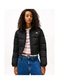 TOMMY Jeans - Steppjacke, Stehkragen, für Damen - 0 BDS BLACK
