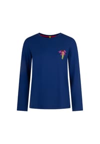 SHORT STORIES® - Schlafanzug-Oberteil, Rundhals, für Damen - 50069 BLUE SEA