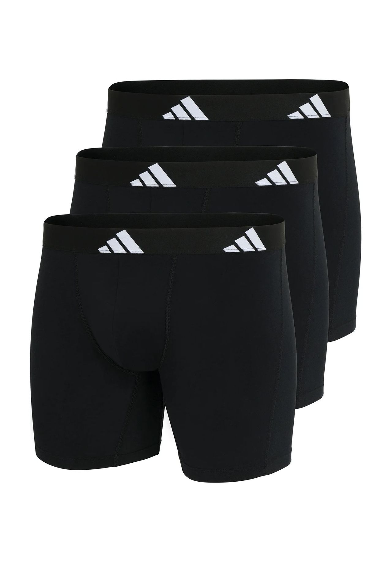 Adidas Herren Schwarz Boxershorts, 3Er Pack - Boxer Briefs, Active Flex Cotton, Logo, Größe M In - Bild 8