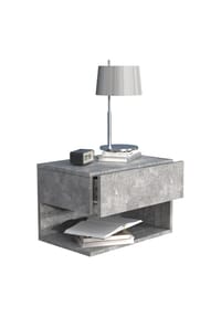 VCM. - Nachtschrank | Wandschublade | Wandboard | Nachttisch | Maße ca. H. 30 x B. 45 x T. 32 cm - Usal XL 45 cm - Anthrazit
