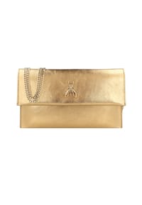 PATRIZIA PEPE - Fly Fly Clutch Tasche Leder 27 cm - solar gold