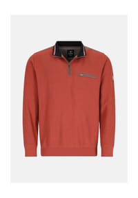 hajo - Sweatshirt Stay Fresh Pullover Troyer - rot