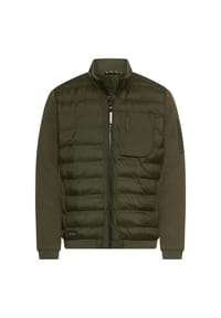 camel active - Blouson im Stepp-Fleece-Mix - Waldgrün