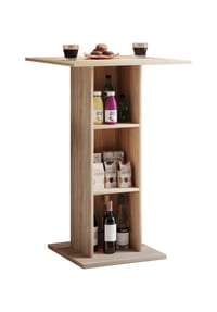 VCM. - Holz Bartisch | Stehtisch | Maße ca. H. 108 x 70 x 70 cm | hoher Tisch - Standos - Schwarz