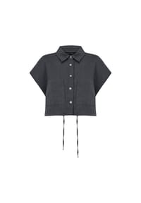 freshlions - Kurzarmbluse Savannah mit lockerer Passform - brown
