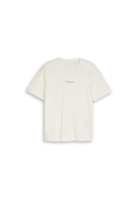 DENIM TOM TAILOR - T-Shirt, Baumwolle, für Herren - 12906 WOOL WHITE