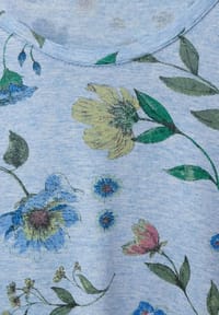 CECIL T-Shirt, Blumenprint, abgerundeter V-Ausschnitt, Damen GALERIA für 