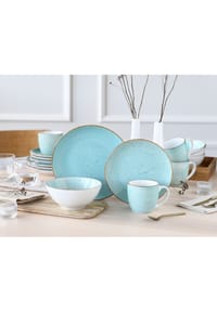 CreaTable Vintage Nature Aqua, Kombiservice 16-tlg