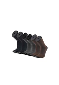 MUNADUNA - 3er-Pack Yoga-/Pilates Anti-Rutsch Zehensocken Zehensocken,Elastisch,Stabilisierend - Beige-Grau Mix