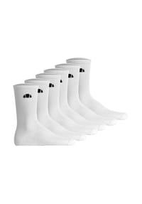 ellesse - Unisex Socken, 6er Pack - ALACRE, Crew Socken, Logo, einfarbig - Schwarz