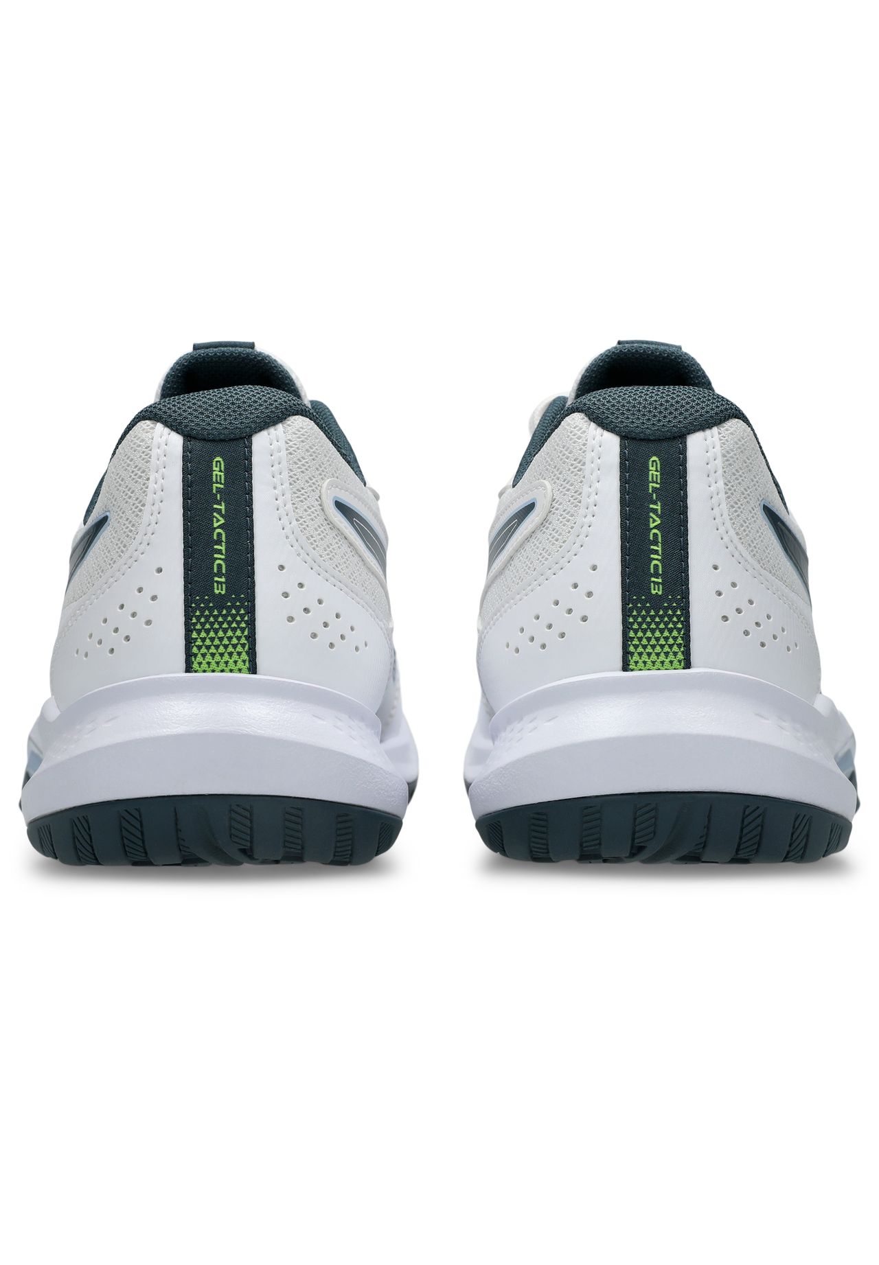 Asics Schuhe Gel-Tactic 13, Gel-DäMpfung, FüR Herren, Weiß|Blau|GrüN, 42 1/2