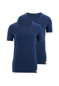 bruno banani - Unterhemd / Shirt Kurzarm 2er Pack WARM UP - Grau Melange
