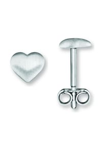 ONE ELEMENT - Herz Ohrringe Ohrstecker aus 925 Silber - silber